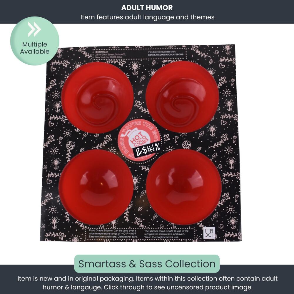 Hot Cocoa Bomb Silicone Mold – 4 Cavity Sphere Mold